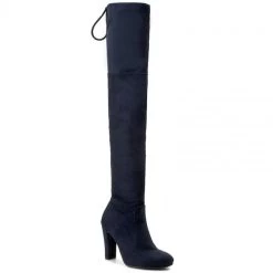 R.Polański Bottes Et Autres Cuissardes R.POLAŃSKI - 0761 Granat Zamsz Bleu Marine