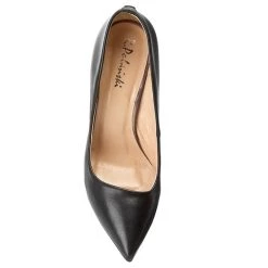 R.Polański Chaussures Basses Talons Aiguilles R.POLAŃSKI - 0808 Czarny Lico Noir -R.Polański Soldes Magasin 0000197760039 polbut 808 czarny anp 06