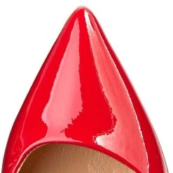 R.Polański Chaussures Basses Talons Aiguilles R.POLAŃSKI - 0808 Czerwony Lakier Rouge -R.Polański Soldes Magasin 0000197780198 polbut 808 czarwony lak ap 004