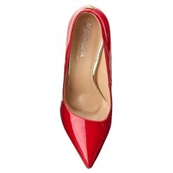 R.Polański Chaussures Basses Talons Aiguilles R.POLAŃSKI - 0808 Czerwony Lakier Rouge -R.Polański Soldes Magasin 0000197780198 polbut 808 czarwony lak ap 006