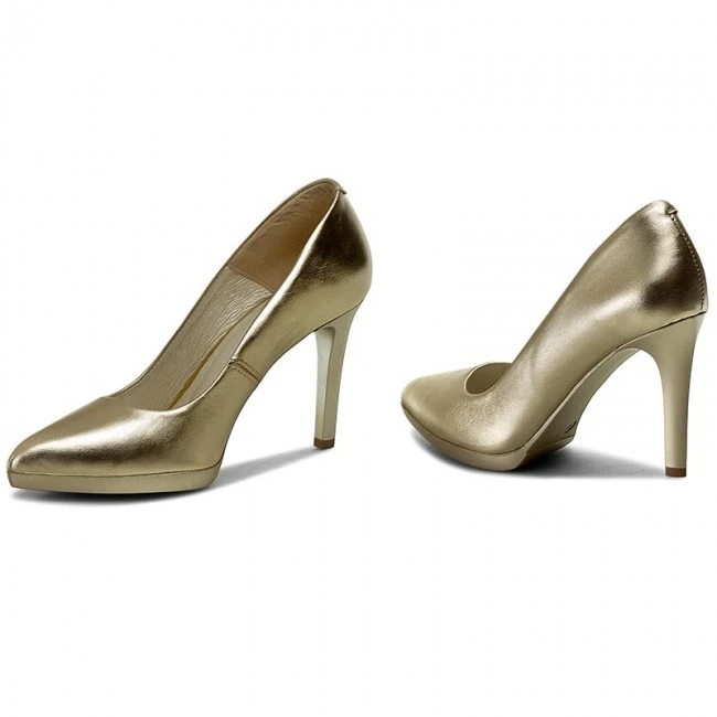 R.Polański Chaussures Basses Talons Aiguilles R.POLAŃSKI - 0847 Złoty Lico Or 2 R.Polański Chaussures Basses Talons Aiguilles R.POLAŃSKI - 0847 Złoty Lico Or – Image 2