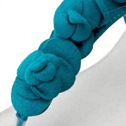 R.Polański Mules Et Sandales Sandales R.POLAŃSKI - 0830 Turkus Zamsz Bleu -R.Polański Soldes Magasin 0000199723933 4 jf