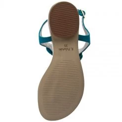 R.Polański Mules Et Sandales Sandales R.POLAŃSKI - 0830 Turkus Zamsz Bleu -R.Polański Soldes Magasin 0000199723933 7 jf