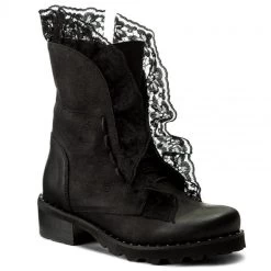 R.Polański Bottes Et Autres Bottines R.POLAŃSKI - 0890 Czarny Nubuk Noir