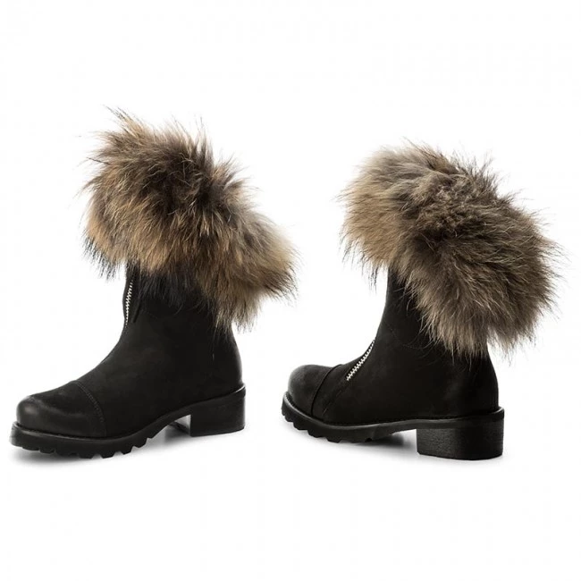 R.Polański Bottes Et Autres Bottines R.POLAŃSKI - 891/K Czarny-Nubuk Noir 2 R.Polański Bottes Et Autres Bottines R.POLAŃSKI - 891/K Czarny-Nubuk Noir – Image 2