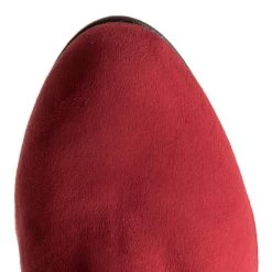 R.Polański Bottes Et Autres Cuissardes R.POLAŃSKI - 0761 Czerwony Zamsz Rouge -R.Polański Soldes Magasin 0000200157481 7 ki