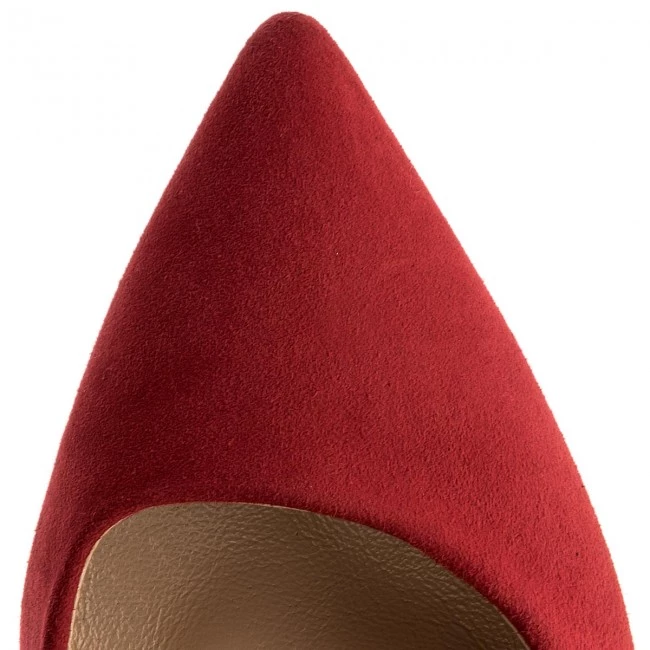 R.Polański Chaussures Basses Talons Aiguilles R.POLAŃSKI - 0808 Czerwony Zamsz Rouge 4 R.Polański Chaussures Basses Talons Aiguilles R.POLAŃSKI - 0808 Czerwony Zamsz Rouge – Image 4