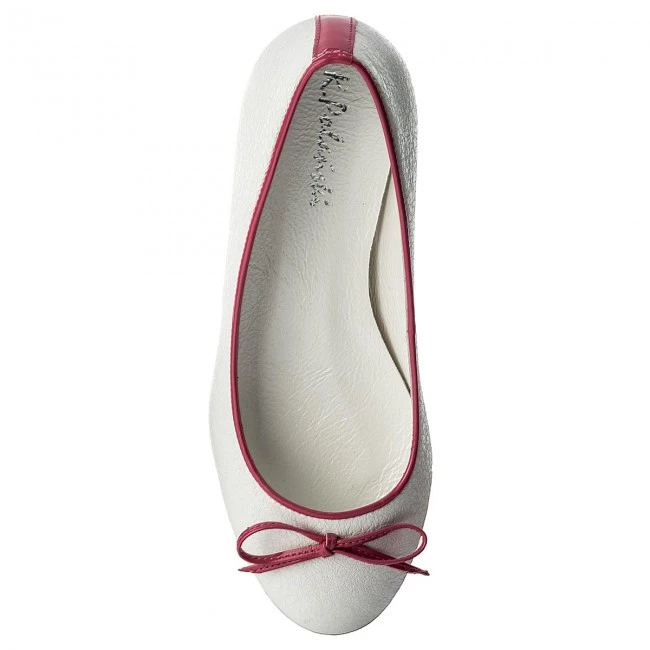 R.Polański Chaussures Basses Ballerines R.POLAŃSKI - 0907 Biały Kryształ Fuksja Blanc 5 R.Polański Chaussures Basses Ballerines R.POLAŃSKI - 0907 Biały Kryształ Fuksja Blanc – Image 5