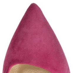 R.Polański Chaussures Basses Talons Aiguilles R.POLAŃSKI - 0808 Magnolia Zamsz Rose -R.Polański Soldes Magasin 0000200446356 07 de