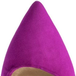 R.Polański Chaussures Basses Talons Aiguilles R.POLAŃSKI - 0808 Fuksja Zamsz Violet -R.Polański Soldes Magasin 0000200446448 07 wj