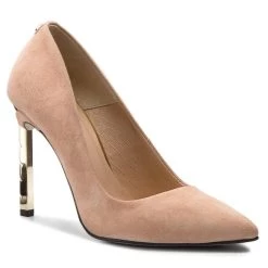 R.Polański Chaussures Basses Talons Aiguilles R.POLAŃSKI - 0808 Beż Zamsz Beige