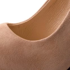 R.Polański Chaussures Basses Talons Aiguilles R.POLAŃSKI - 0808 Beż Zamsz Beige -R.Polański Soldes Magasin 0000200502816 06 zo