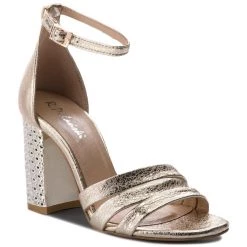 R.Polański Mules Et Sandales Sandales R.POLAŃSKI - 0931 Złoty Kryształ Or