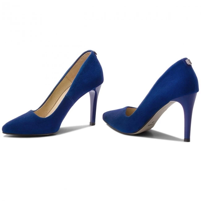 R.Polański Chaussures Basses Talons Aiguilles R.POLAŃSKI - 0760/A Chaber Zamsz Bleu 2 R.Polański Chaussures Basses Talons Aiguilles R.POLAŃSKI - 0760/A Chaber Zamsz Bleu – Image 2