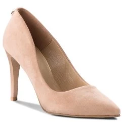 R.Polański Chaussures Basses Talons Aiguilles R.POLAŃSKI - 0760/A Beż Zamsz Beige