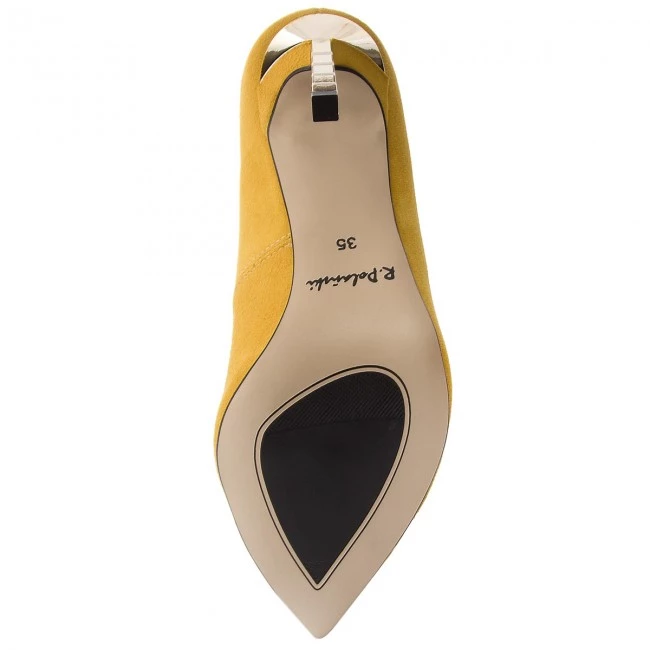 R.Polański Chaussures Basses Talons Aiguilles R.POLAŃSKI - 0808 Żółty Zamsz Jaune 6 R.Polański Chaussures Basses Talons Aiguilles R.POLAŃSKI - 0808 Żółty Zamsz Jaune – Image 6