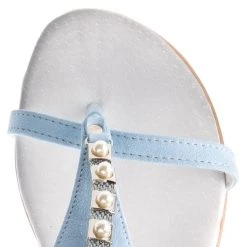 R.Polański Mules Et Sandales Sandales R.POLAŃSKI - 0939 Niebieski Zamsz Bleu -R.Polański Soldes Magasin 0000200625072 07 de