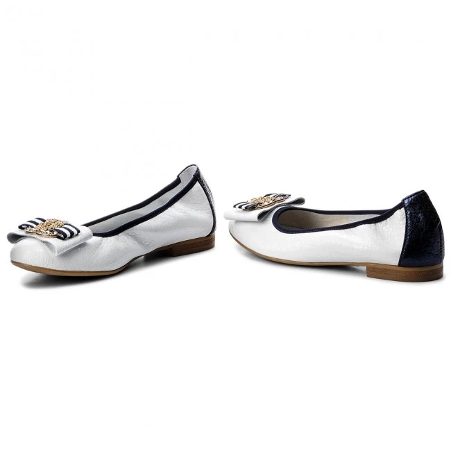 R.Polański Chaussures Basses Ballerines R.POLAŃSKI - 0943 Biały Kryształ Blanc 2 R.Polański Chaussures Basses Ballerines R.POLAŃSKI - 0943 Biały Kryształ Blanc – Image 2