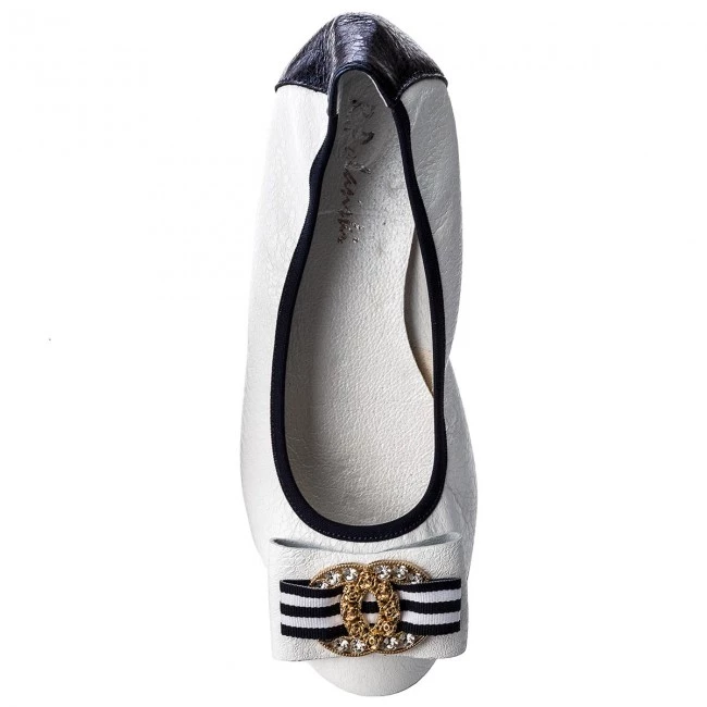 R.Polański Chaussures Basses Ballerines R.POLAŃSKI - 0943 Biały Kryształ Blanc 5 R.Polański Chaussures Basses Ballerines R.POLAŃSKI - 0943 Biały Kryształ Blanc – Image 5