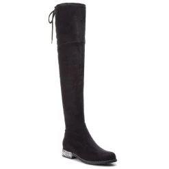 R.Polański Bottes Et Autres Cuissardes R.POLAŃSKI - 0954 Czarny Zamsz Noir