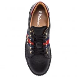 R.Polański Chaussures Basses Sneakers R.POLAŃSKI - 0961 Czarny Lico Noir -R.Polański Soldes Magasin 0000200865591 04 gh