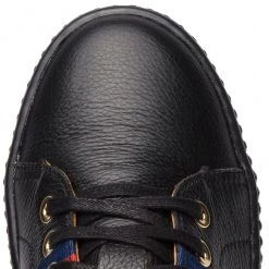 R.Polański Chaussures Basses Sneakers R.POLAŃSKI - 0961 Czarny Lico Noir -R.Polański Soldes Magasin 0000200865591 07 gh