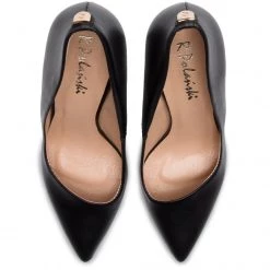 R.Polański Chaussures Basses Talons Aiguilles R.POLAŃSKI - 0760/A Czarny Lico Noir -R.Polański Soldes Magasin 0000201116852 07 pl