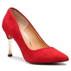 R.Polański Chaussures Basses Talons Aiguilles R.POLAŃSKI - 0982 Czerwony Zamsz Rouge