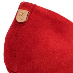 R.Polański Chaussures Basses Talons Aiguilles R.POLAŃSKI - 0982 Czerwony Zamsz Rouge -R.Polański Soldes Magasin 0000201145715 05 gh