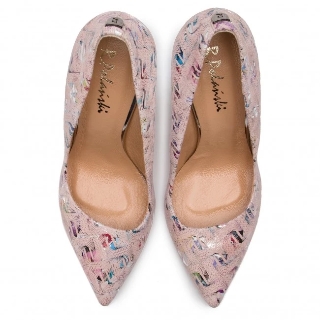 R.Polański Chaussures Basses Talons Aiguilles R.POLAŃSKI - 0808 Bolt Różowy Multicolore, Rose 5 R.Polański Chaussures Basses Talons Aiguilles R.POLAŃSKI - 0808 Bolt Różowy Multicolore, Rose – Image 5