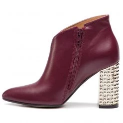 R.Polański Bottes Et Autres Bottines R.POLAŃSKI - 0975 Bordo Lico Bordeaux -R.Polański Soldes Magasin 0000201161999 04 kb