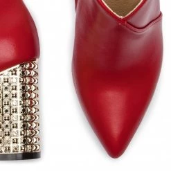 R.Polański Bottes Et Autres Bottines R.POLAŃSKI - 0975 Czerwony Lico Rouge -R.Polański Soldes Magasin 0000201165614 07 gh