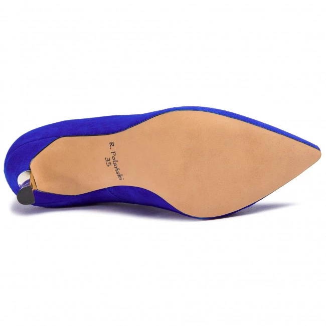 R.Polański Chaussures Basses Talons Aiguilles R.POLAŃSKI - 0982 Chaber Zamsz Bleu Marine 4 R.Polański Chaussures Basses Talons Aiguilles R.POLAŃSKI - 0982 Chaber Zamsz Bleu Marine – Image 4