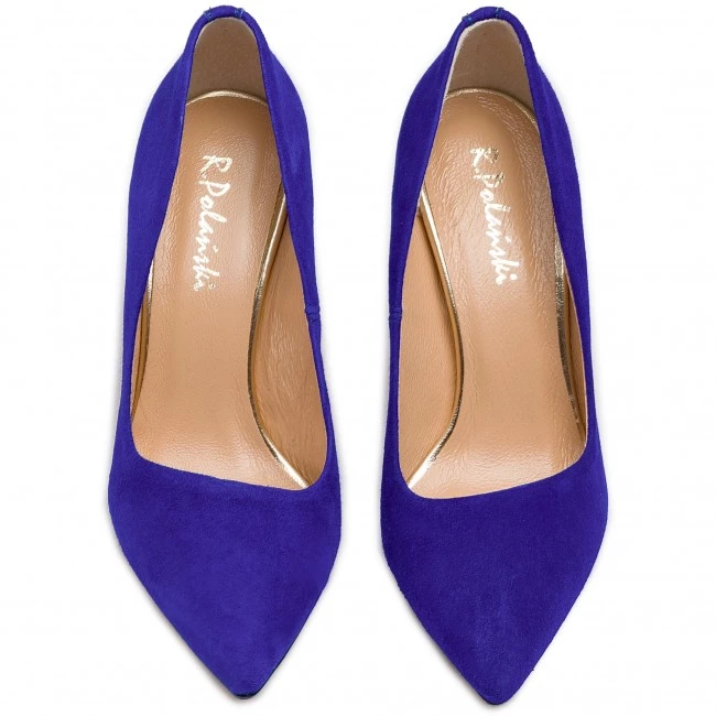 R.Polański Chaussures Basses Talons Aiguilles R.POLAŃSKI - 0982 Chaber Zamsz Bleu Marine 5 R.Polański Chaussures Basses Talons Aiguilles R.POLAŃSKI - 0982 Chaber Zamsz Bleu Marine – Image 5