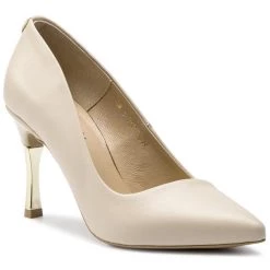 R.Polański Chaussures Basses Talons Aiguilles R.POLAŃSKI - 0982 Beż Lico Beige