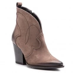 R.Polański Bottes Et Autres Bottines R.POLAŃSKI - 0987 Nubuk Taupe Marron