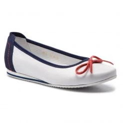 R.Polański Chaussures Basses Ballerines R.POLAŃSKI - COMFORT 0991 Biały/Granatowy Blanc