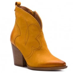 R.Polański Bottes Et Autres Bottines R.POLAŃSKI - 0987 Żółty Nubuk Jaune