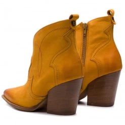 R.Polański Bottes Et Autres Bottines R.POLAŃSKI - 0987 Żółty Nubuk Jaune -R.Polański Soldes Magasin 0000201230114 03 ai