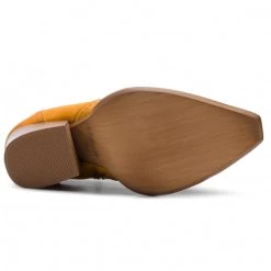 R.Polański Bottes Et Autres Bottines R.POLAŃSKI - 0987 Żółty Nubuk Jaune -R.Polański Soldes Magasin 0000201230114 05 ai