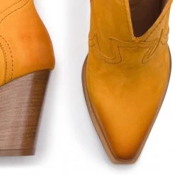 R.Polański Bottes Et Autres Bottines R.POLAŃSKI - 0987 Żółty Nubuk Jaune -R.Polański Soldes Magasin 0000201230114 08 ai