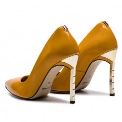 R.Polański Chaussures Basses Talons Aiguilles R.POLAŃSKI - 0808 Żółty Lakier Jaune -R.Polański Soldes Magasin 0000201238677 03 kb