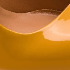 R.Polański Chaussures Basses Talons Aiguilles R.POLAŃSKI - 0808 Żółty Lakier Jaune -R.Polański Soldes Magasin 0000201238677 05 kb