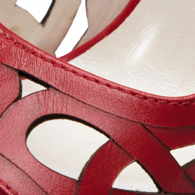 R.Polański Chaussures Basses Talons Aiguilles R.POLAŃSKI - 0998 Czerwony Lico Rouge 6 R.Polański Chaussures Basses Talons Aiguilles R.POLAŃSKI - 0998 Czerwony Lico Rouge – Image 6