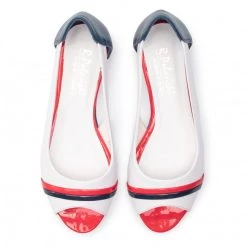 R.Polański Mules Et Sandales Sandales R.POLAŃSKI - 1004 Marynarski Comfort Blanc -R.Polański Soldes Magasin 0000201315361 07 ts