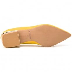 R.Polański Chaussures Basses Ballerines R.POLAŃSKI - 1006 Żółty Zamsz Jaune -R.Polański Soldes Magasin 0000201333464 03 ek