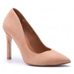 R.Polański Chaussures Basses Talons Aiguilles R.POLAŃSKI - 1003 Beż Zamsz Beige