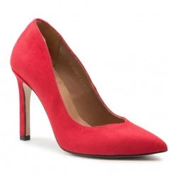 Chaussures Basses Talons Aiguilles R.Polański - 1003 Czerwony Zamsz Rouge