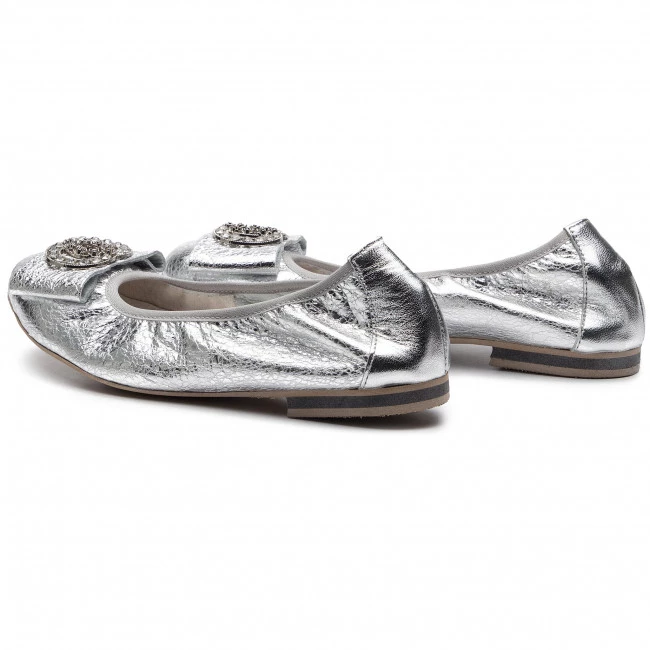 R.Polański Chaussures Basses Ballerines R.POLAŃSKI - 0943 Srebrny Kryształ Argent 3 R.Polański Chaussures Basses Ballerines R.POLAŃSKI - 0943 Srebrny Kryształ Argent – Image 3