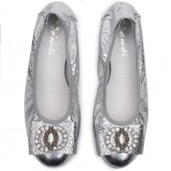 R.Polański Chaussures Basses Ballerines R.POLAŃSKI - 0943 Srebrny Kryształ Argent 10 R.Polański Chaussures Basses Ballerines R.POLAŃSKI - 0943 Srebrny Kryształ Argent -R.Polański Soldes Magasin 0000201359723 4 kt 1